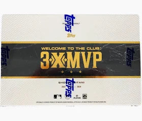 2025 Topps Welcome to the Club 3X MVP Baseball Box
