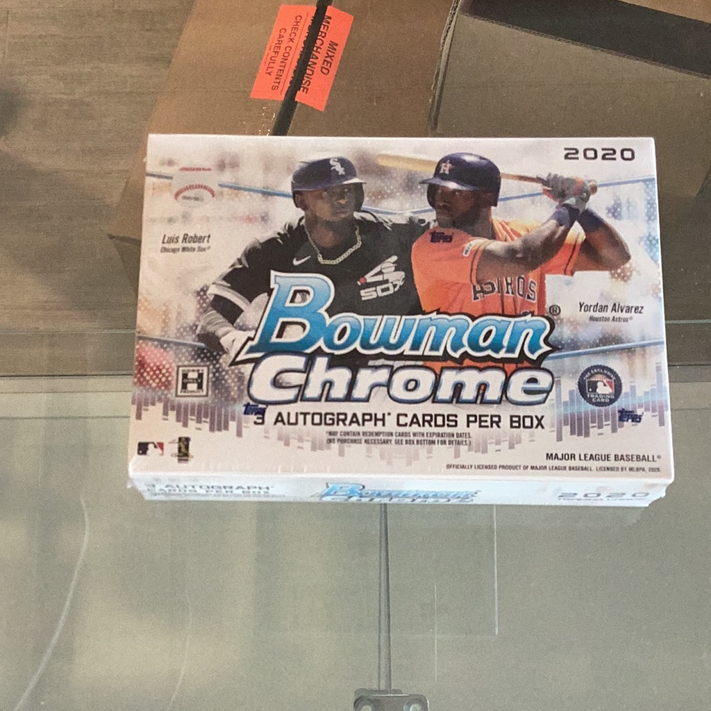 2020 Bowman Chrome Baseball HTA Jumbo Box